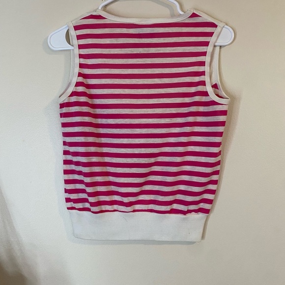 Vintage Winners Choice white and Pink striped Tank Top size medium - Picture 5 of 9